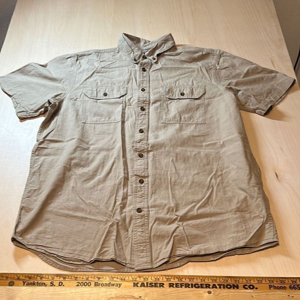 Carhartt button down‎ shirt sleeve Relax Fit Size XL Tall